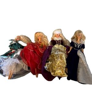 Barbie Christmas Doll Set Bundle Vintage 90s Y2K Holiday Millennium